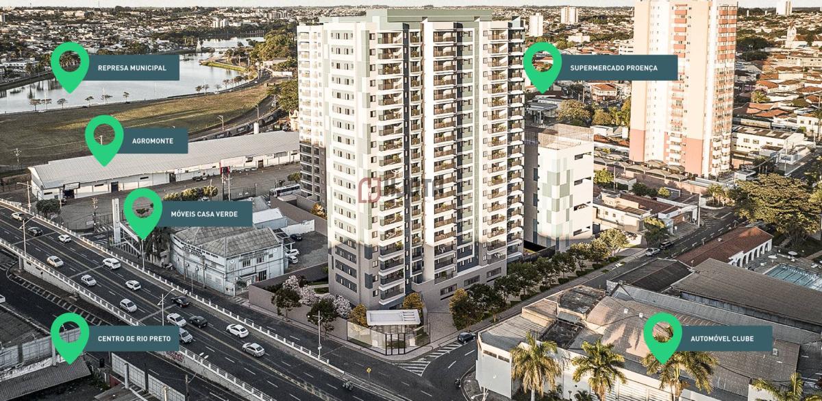 Apartamento Cond Connect Impper 64m2 - 2 Dorm c  Suite e Sacada - Rio Preto